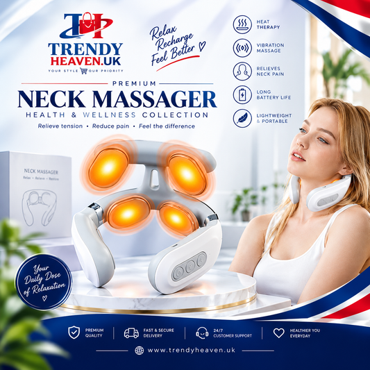 Electric Cervical Neck Pulse Massager Pain Shoulder Relief Body Muscle Relax
